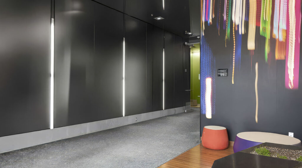 Gray Acid Etched Mirror At M9 Condos
