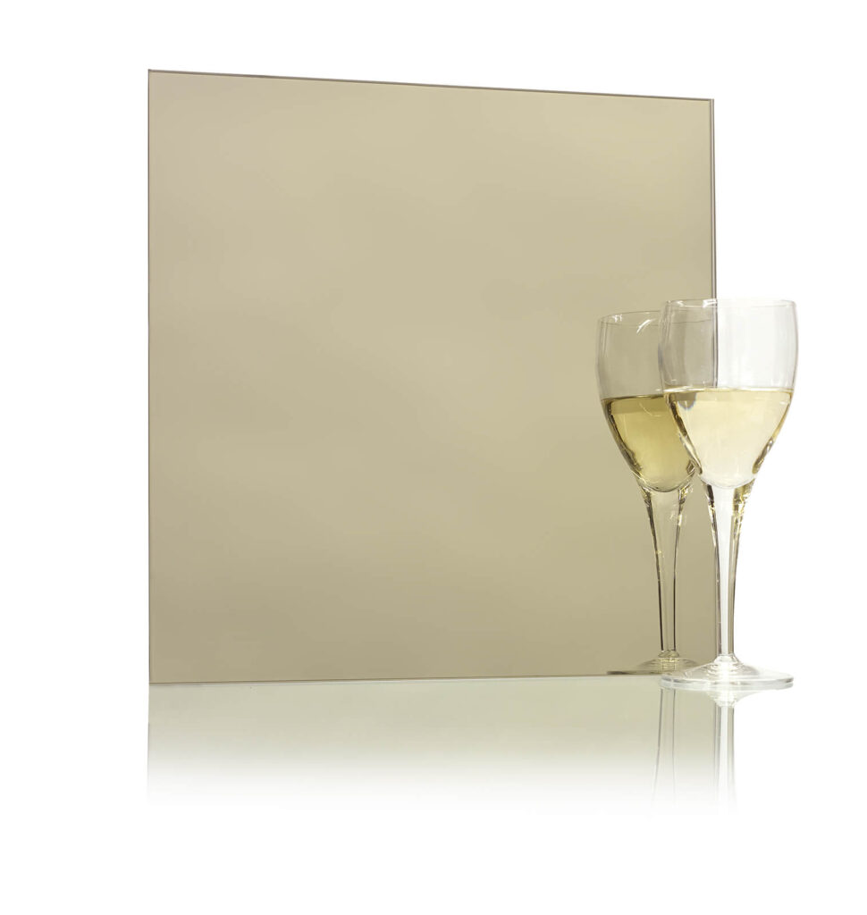 Miroir en bronze Gardner Walker