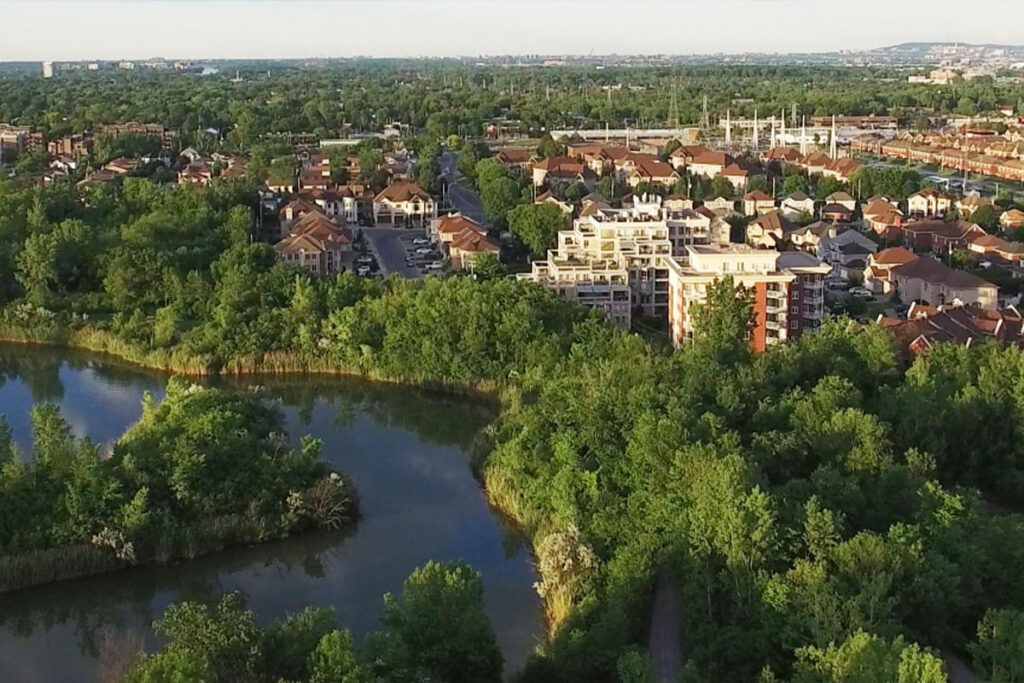 nature and suburban apartments and homes