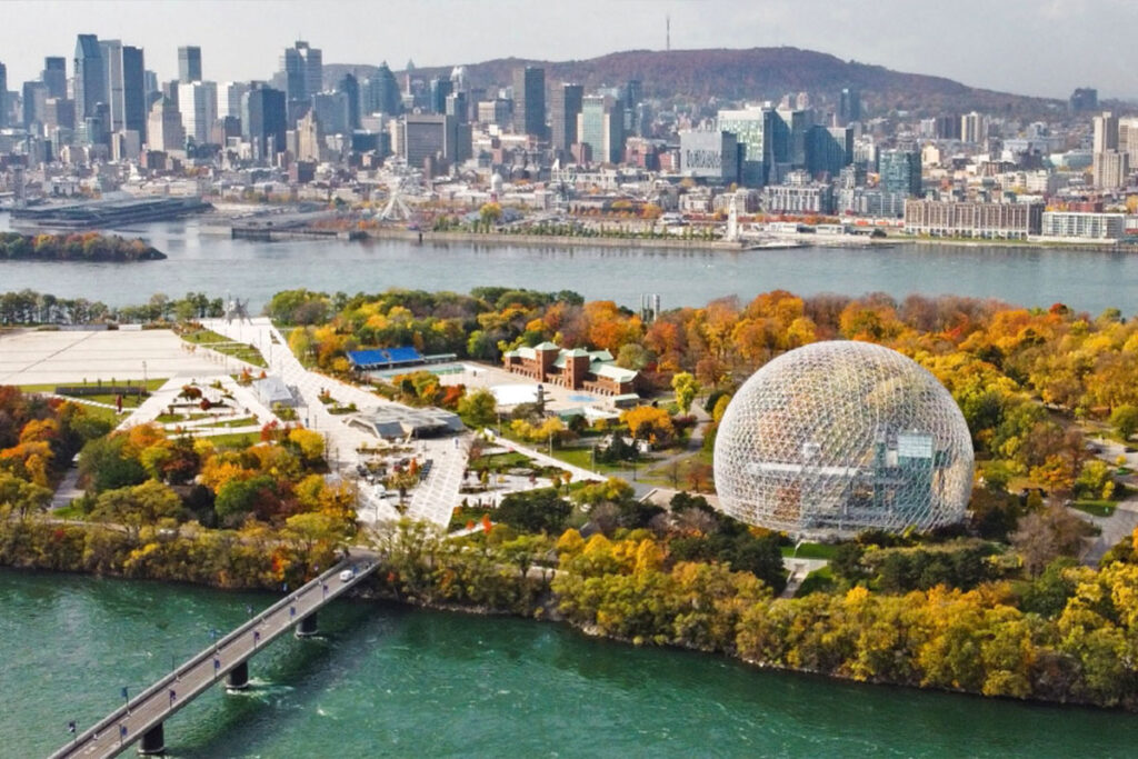 urban cityscape with park