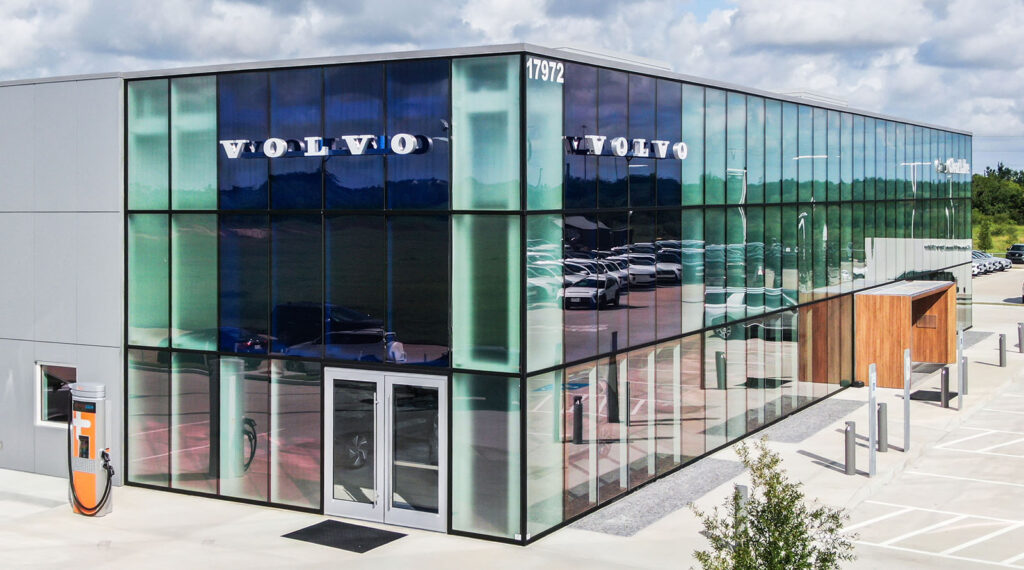 Volvo Clear Lake Velour Acid Etched Glass
