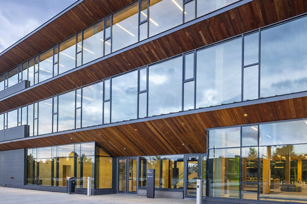 AviProtek E bird safe glass on the new heardquarters building for Ontario Secondary School Teachers’ Federation