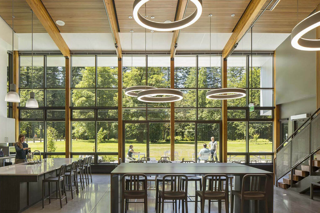 AviProtek bird-safe glass at Seattle’s Cedar River Municipal Watershed building