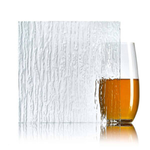 Verre à motif « pluie »